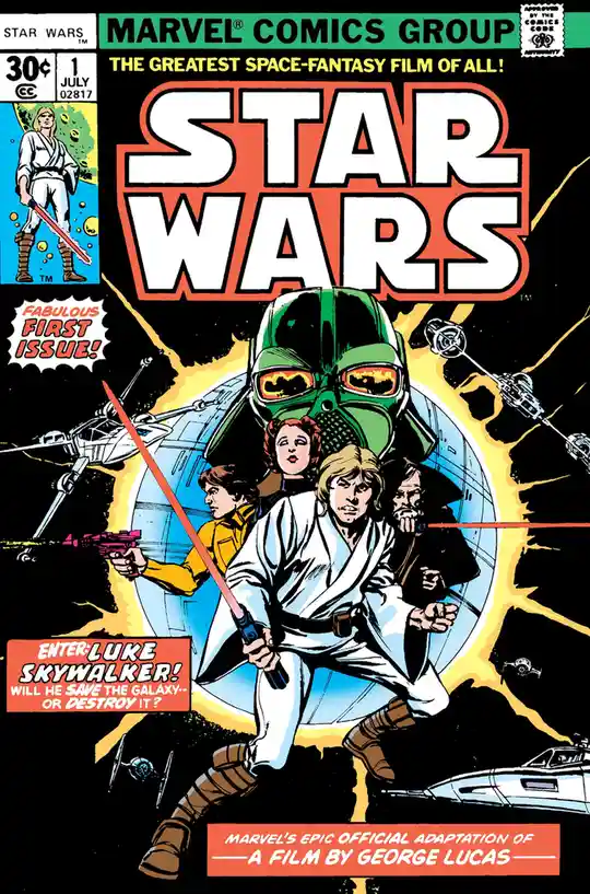 Cover Art for Marvel's Star Wars Comic Book #1