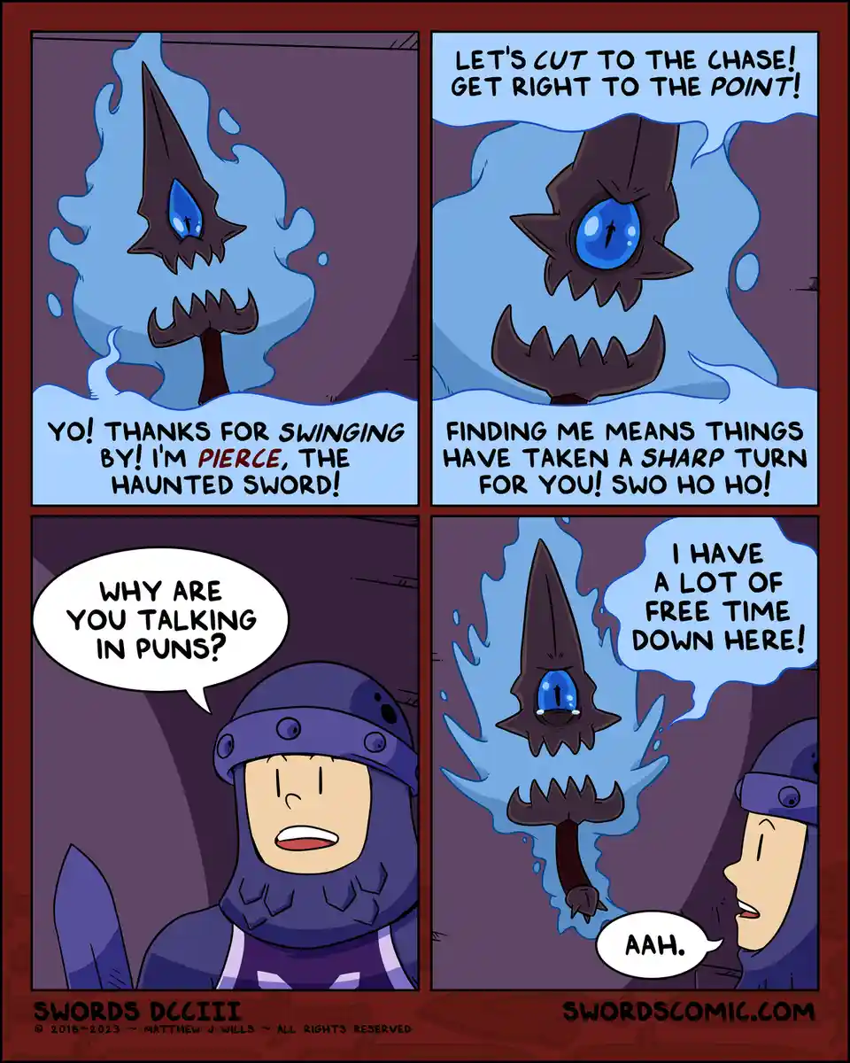 Puns so sharp they could cut!