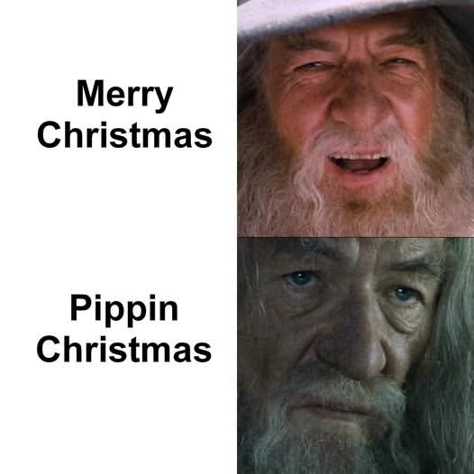 The image is a two-panel meme featuring two different expressions of the character Gandalf from 'The Lord of the Rings'. The…