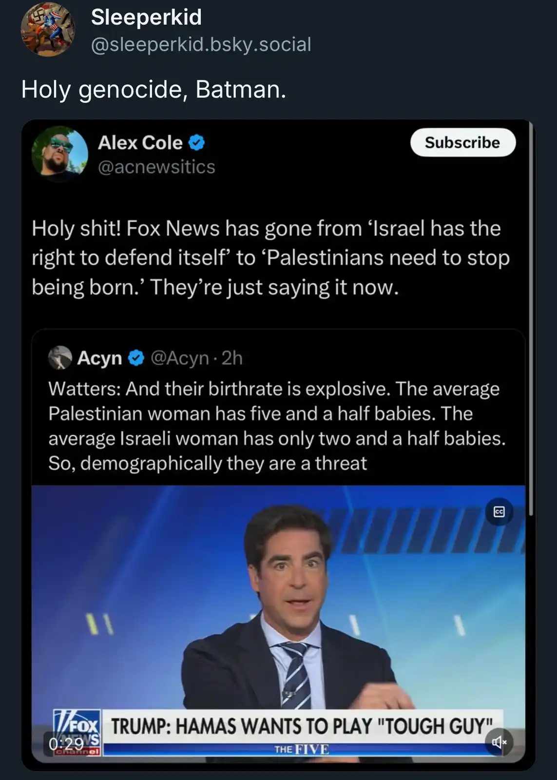Saying the Quiet Part Out Loud: A Bold Statement