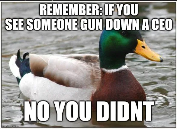 A mallard duck with a green head and yellow beak is floating calmly on water. White bold text overlays the image, reading…
