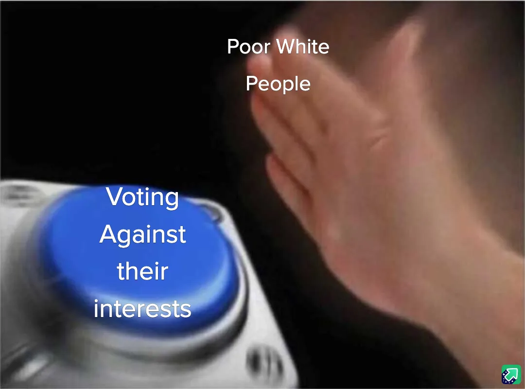 A blurry image shows a hand reaching toward a large blue button on a white device. White text overlaid on the image reads…