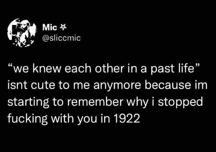 A black background image displays a Twitter post from user 'Mic @sliccmic' with a small profile picture. The overlaid white…