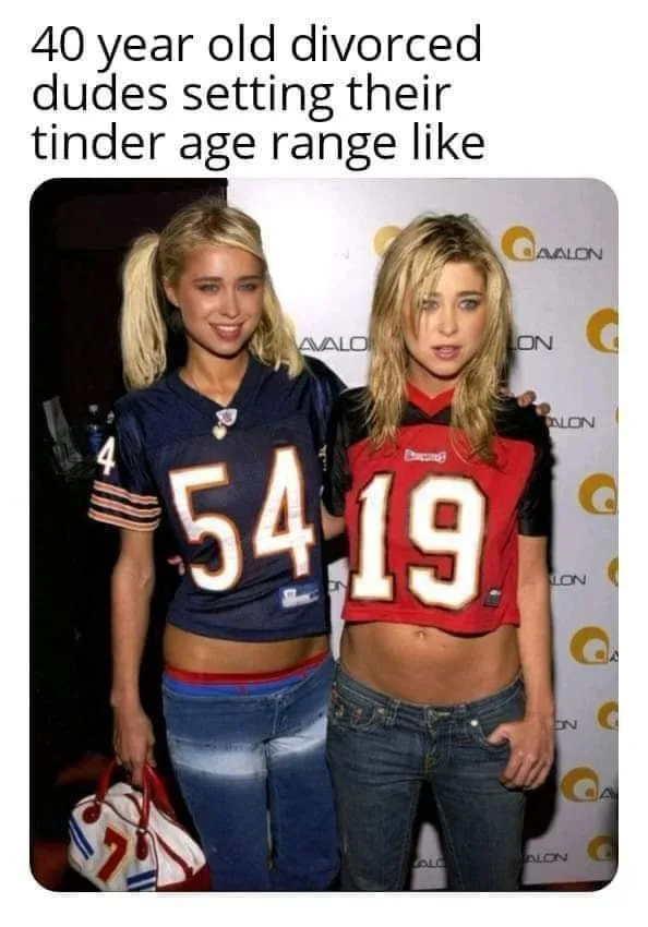 Two young women pose together wearing cropped football jerseys with the numbers 54 and 19 prominently displayed on their…