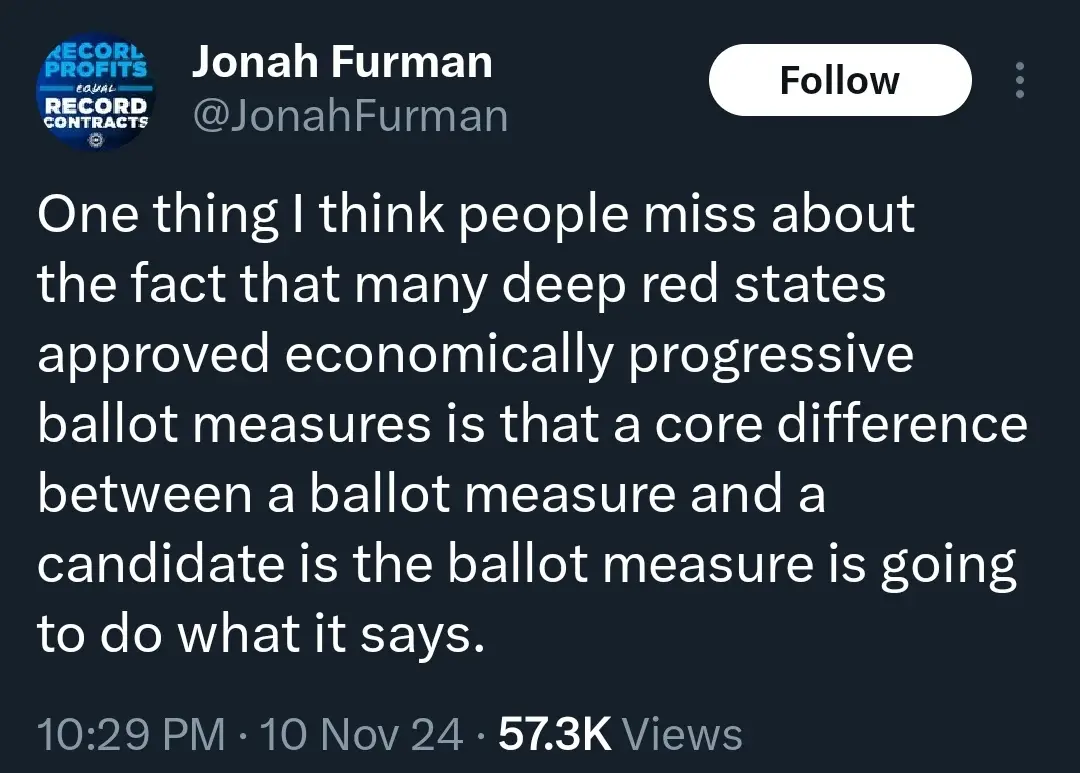 A screenshot of a tweet by Jonah Furman (@JonahFurman) with a dark background and white text. The tweet discusses how deep…