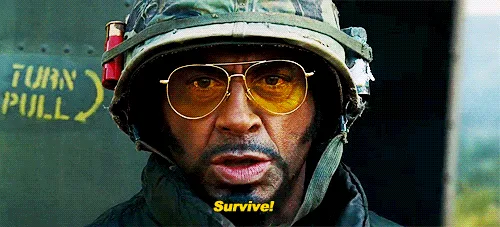 A six-panel meme featuring actor Denzel Washington in a military helmet and yellow-tinted aviator sunglasses, shown in three…