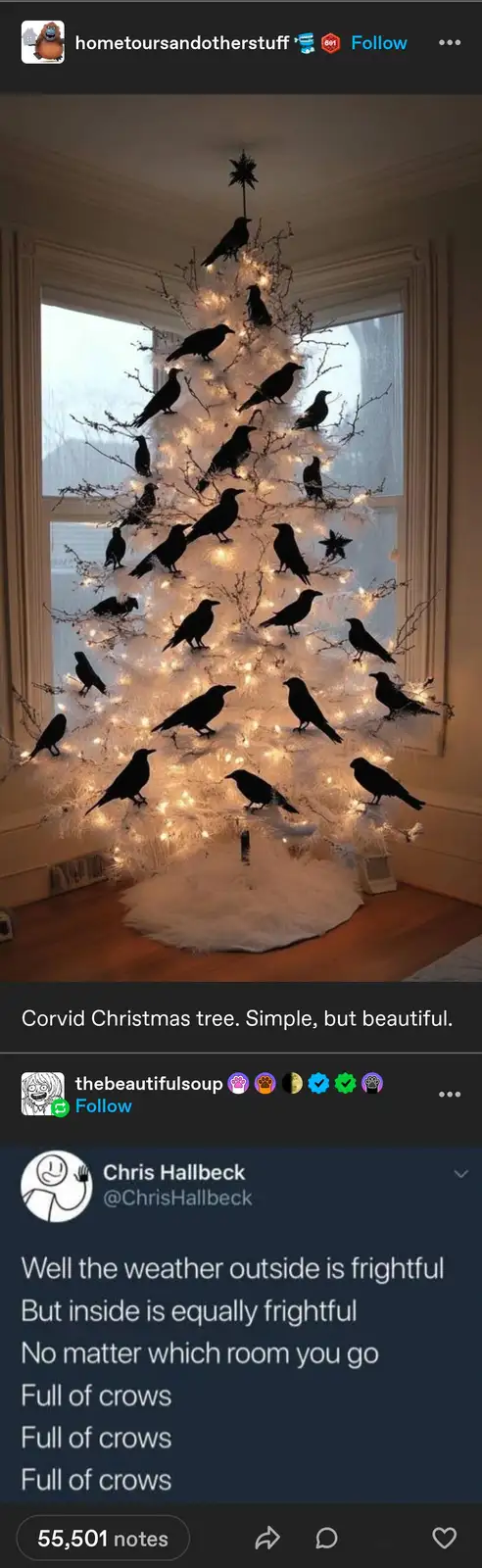 A Corvid-Inspired Christmas Tree Delight