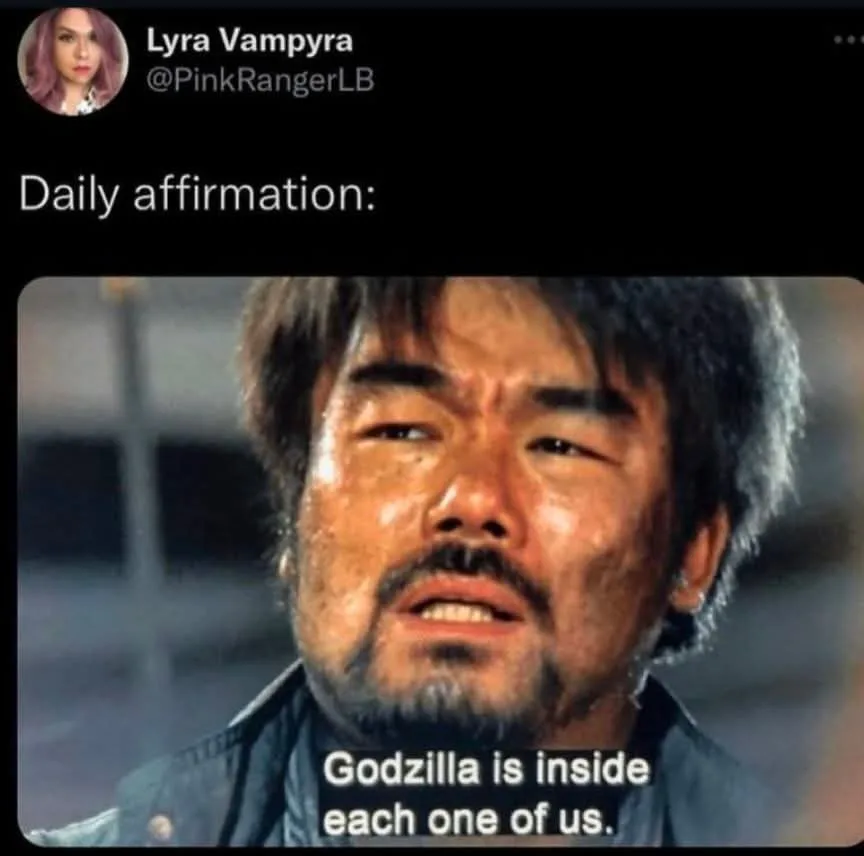 A screenshot of a tweet by Lyra Vampyra (@PinkRangerLB) shows a close-up of a man with a distressed, tearful expression. The…