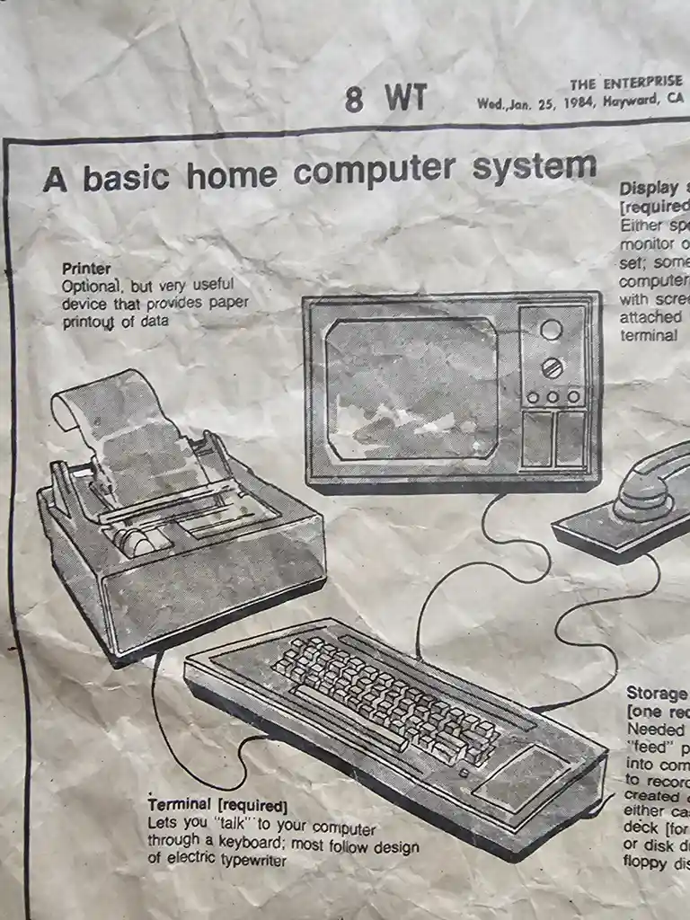 Throwback to an old PC computer ad from 1984.
