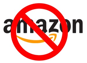 The image displays the Amazon logo, featuring the word 'amazon' in black lowercase letters with its signature orange arrow…