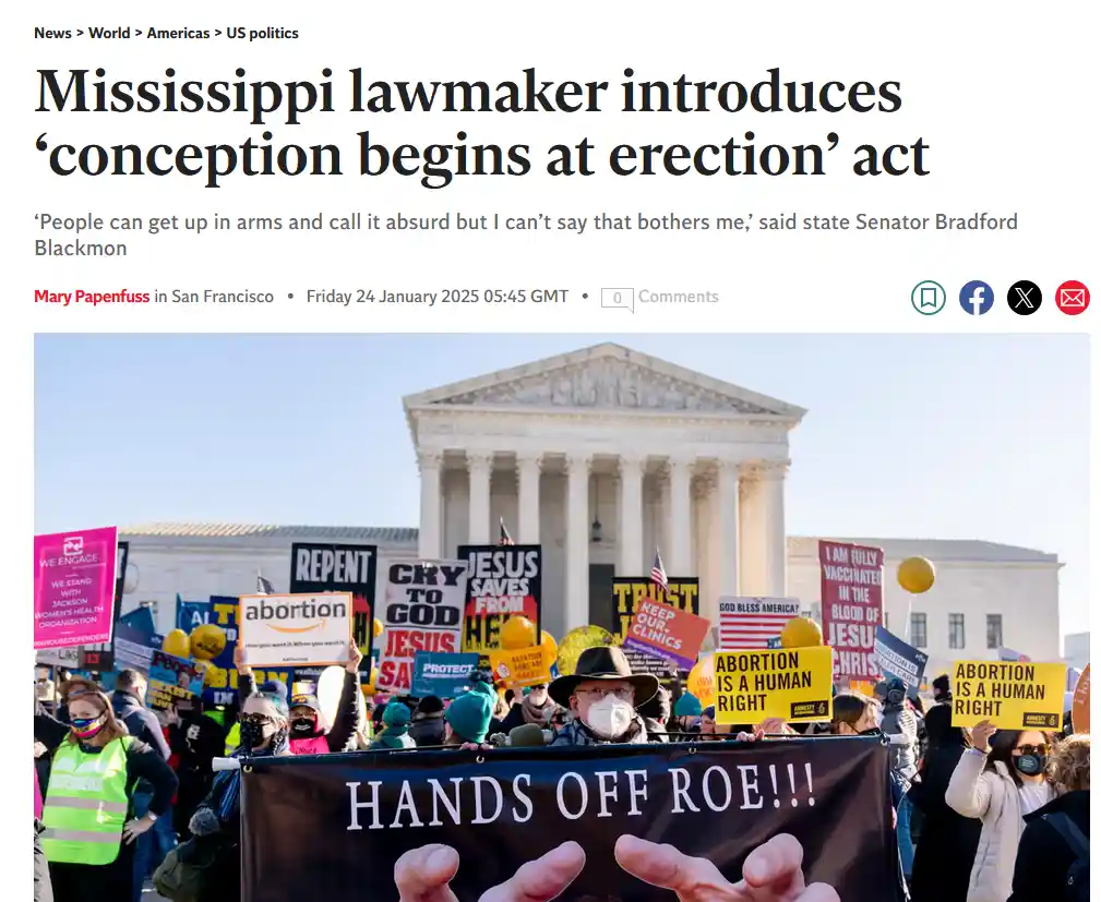 A news article screenshot shows a protest in front of the Supreme Court building, with demonstrators holding signs like…