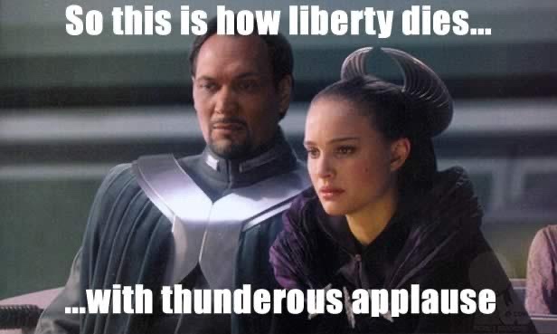 Two characters from Star Wars, a man in a grey and silver robe and a woman in a dark purple robe with a distinctive…