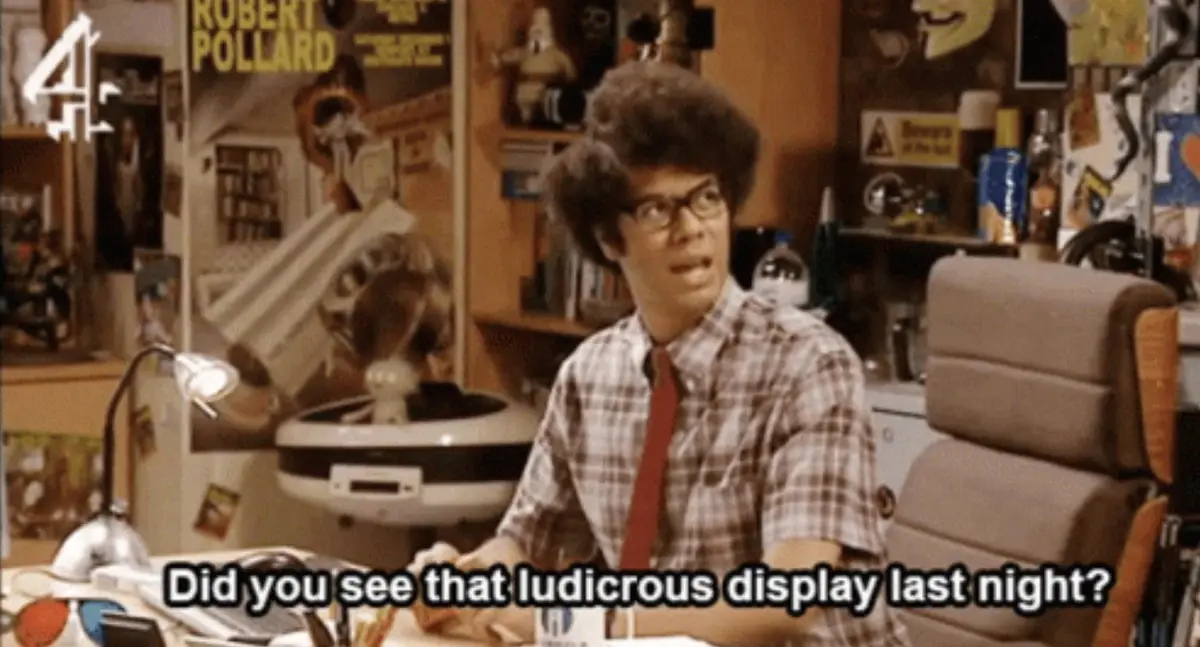 Oh, I noticed that.