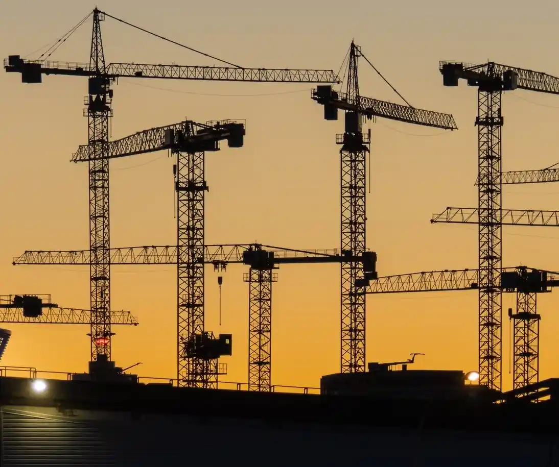 Look at those cranes!