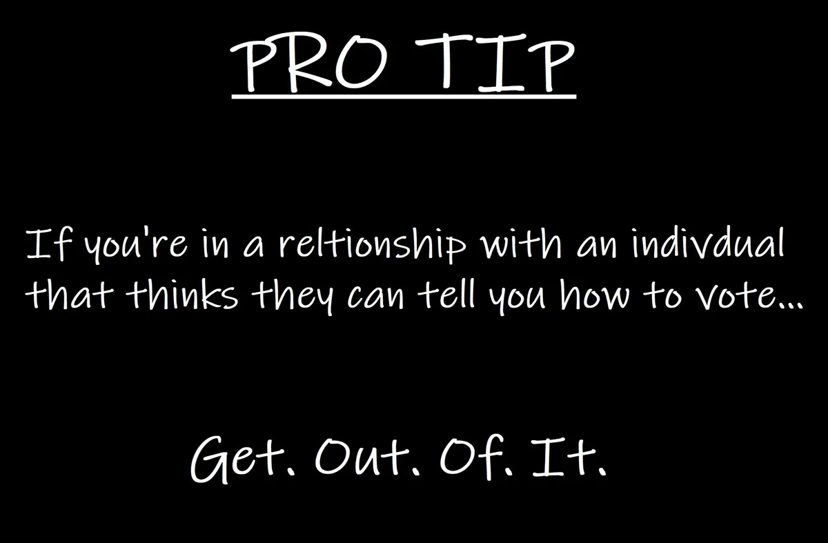 A black background with white handwritten-style text. The top line reads 'PRO TIP' underlined. Below it, the text says 'If…