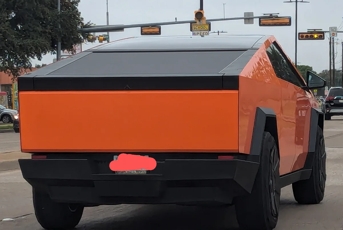 The Eye-Catching Orange Cybertruck