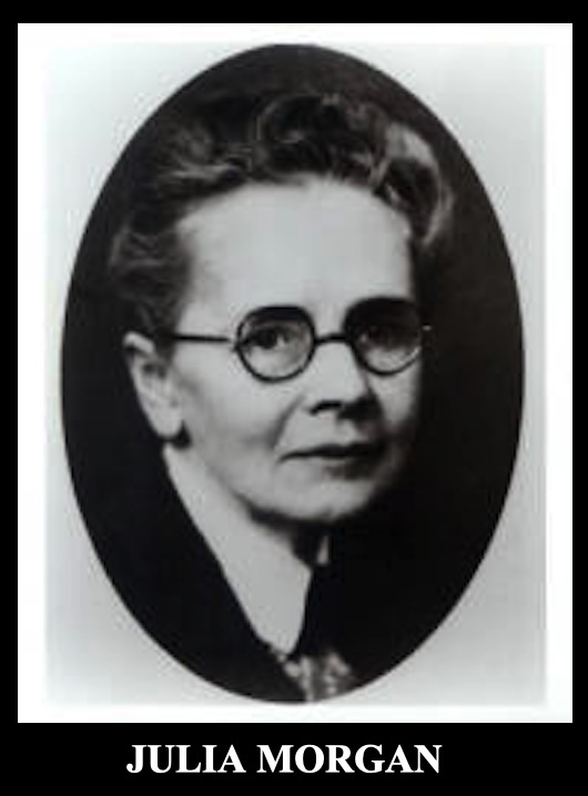 A black-and-white oval portrait of a woman with short, styled hair and round glasses, looking directly at the camera. The…