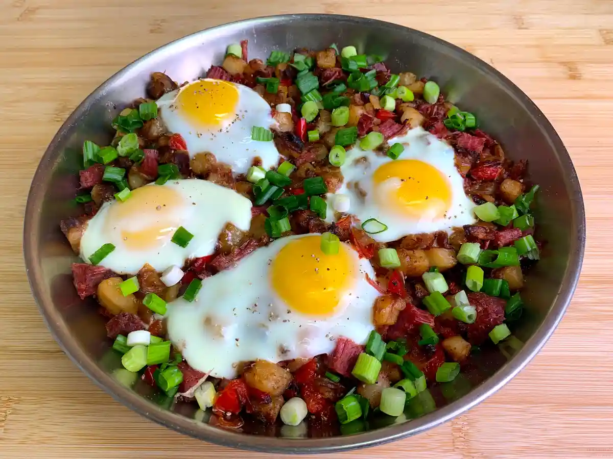 Savoring Corned Beef Hash Topped with a Perfect Egg
