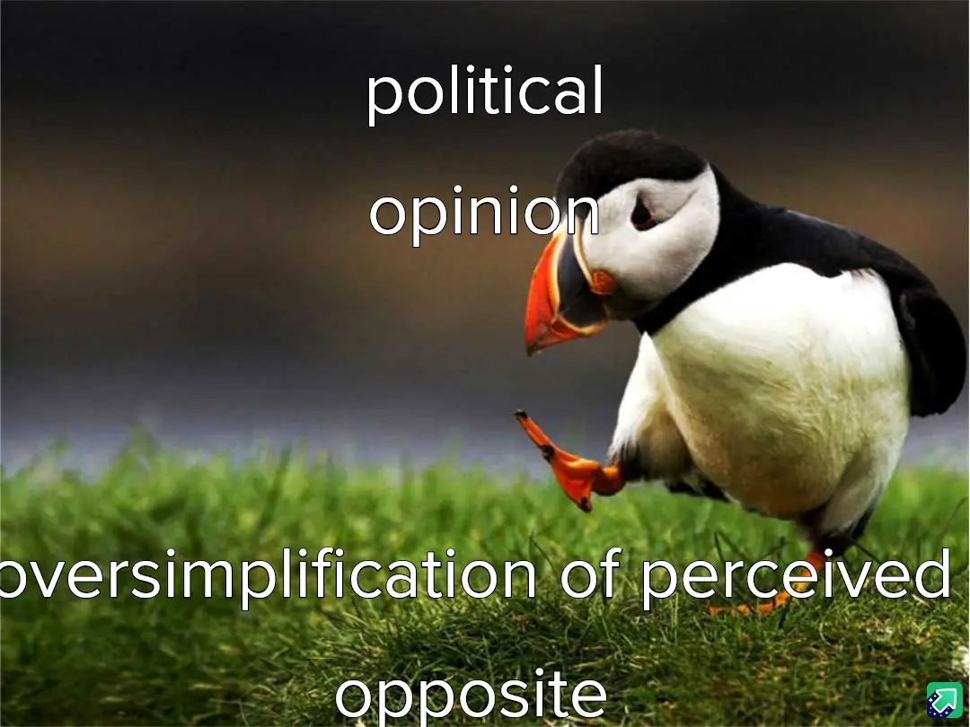 A puffin stands on green grass, looking down with one foot lifted, as if contemplating. White text overlays the image…