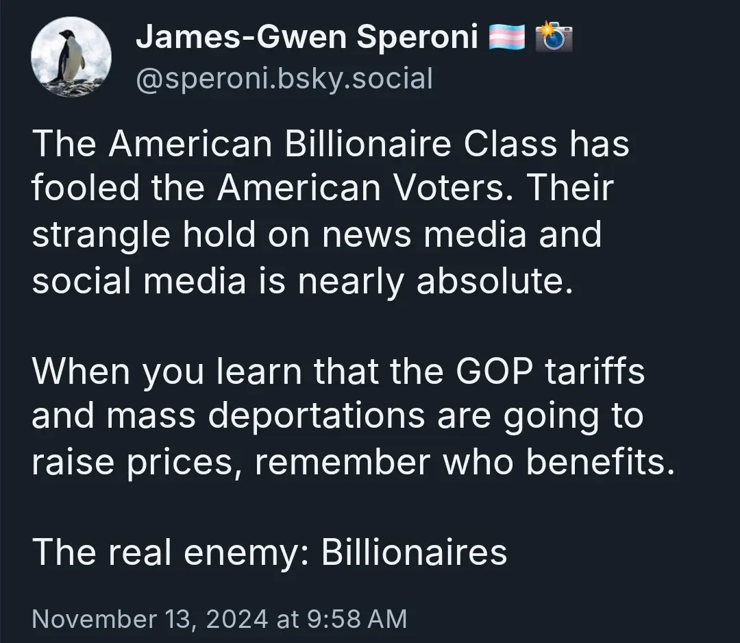 The True Adversary: The Billionaire Class