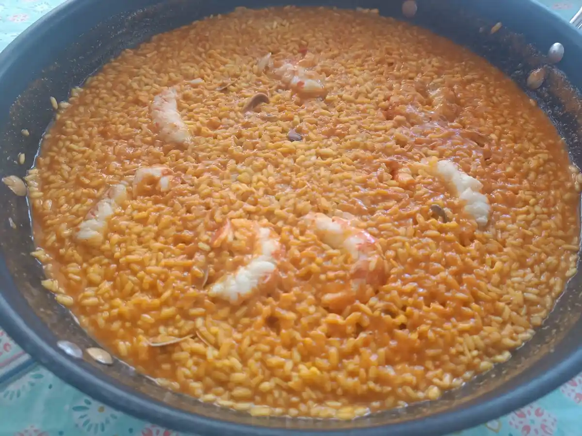 Con gambón y coquinas – a delicious combo!