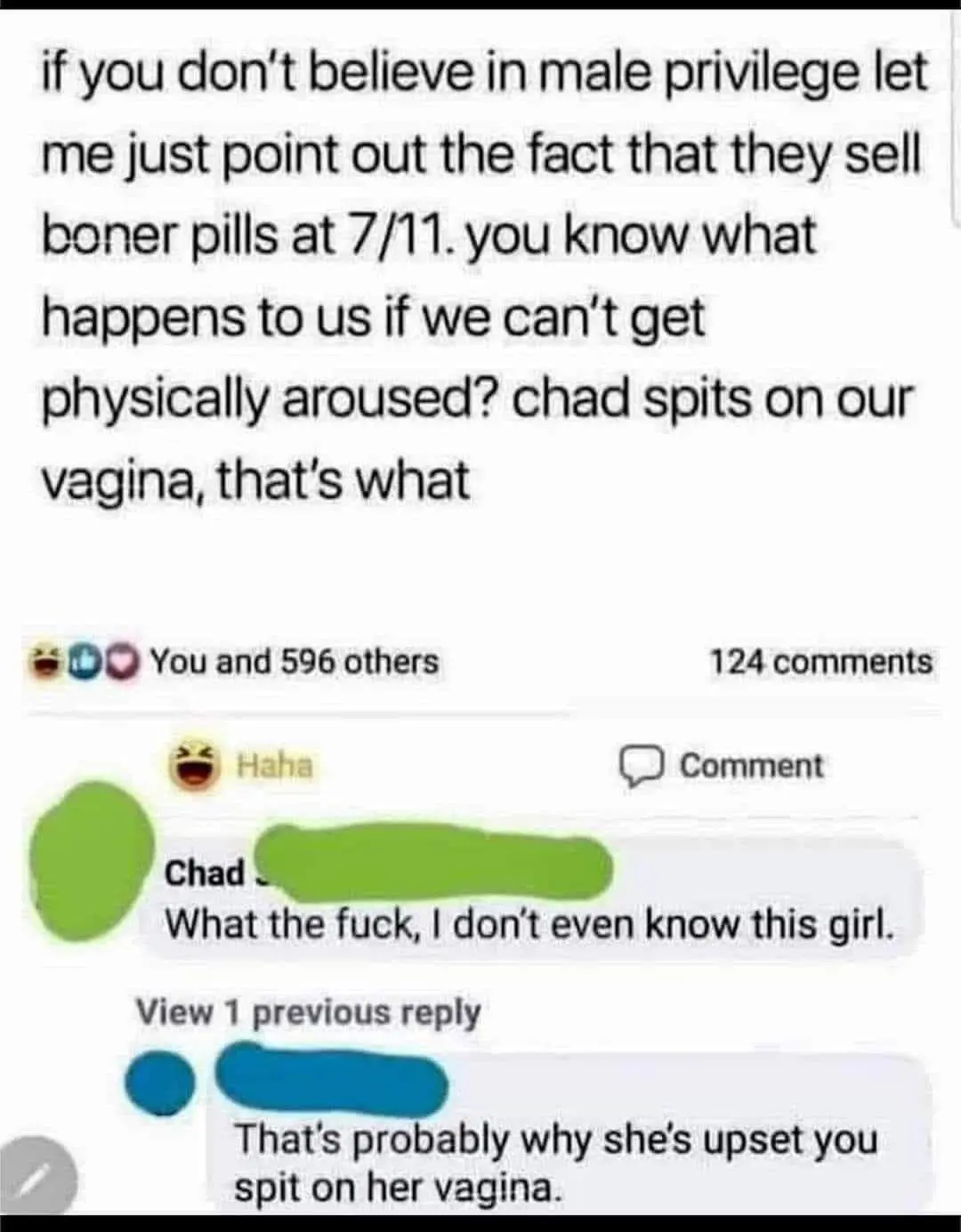 The image shows a screenshot of a social media comment section. The top comment, which is the main joke, reads: 'if you…