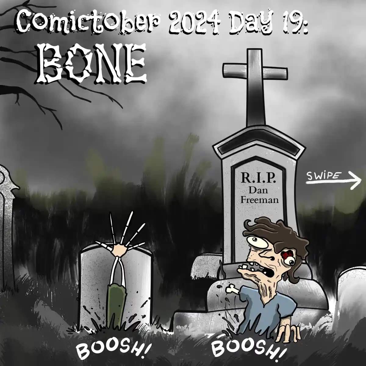 Comictober 2024 Day 19: Featuring Bone (Original Content with 8 images)