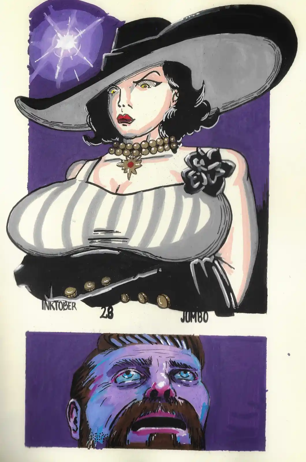 Inktober Day 28: The Jumbo Challenge