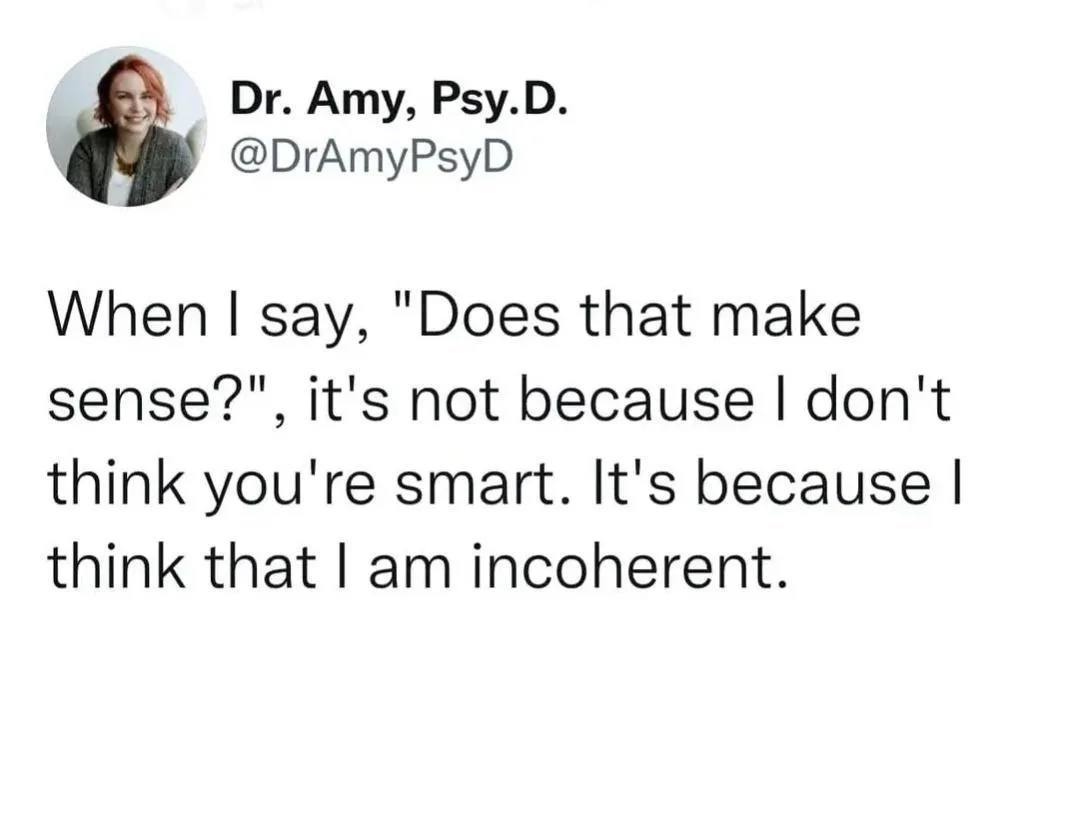 A screenshot of a tweet from Dr. Amy, Psy.D. (@DrAmyPsyD) showing her profile picture and text that reads: 'When I say…