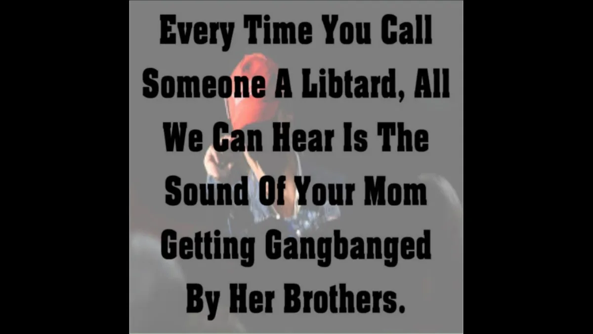 A grayscale image of a person wearing a red hat and holding a phone to their ear, overlaid with bold black text that reads…