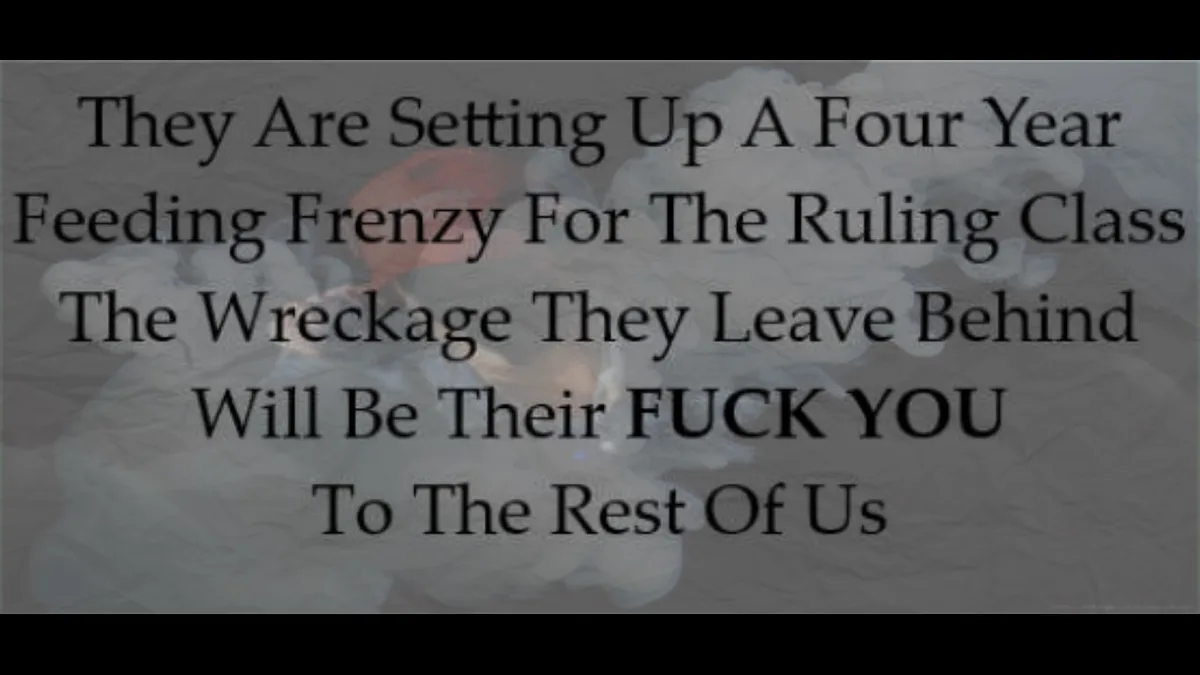 The image displays a dark, textured background with overlaid text in black font. The text reads: 'They Are Setting Up A Four…