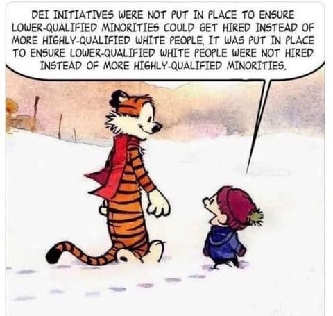 A cartoon depicts a large tiger in a red scarf walking beside a small child in a blue coat and red hat in a snowy landscape…