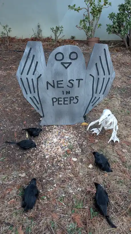 We transformed our front yard into a Pet Sematary!