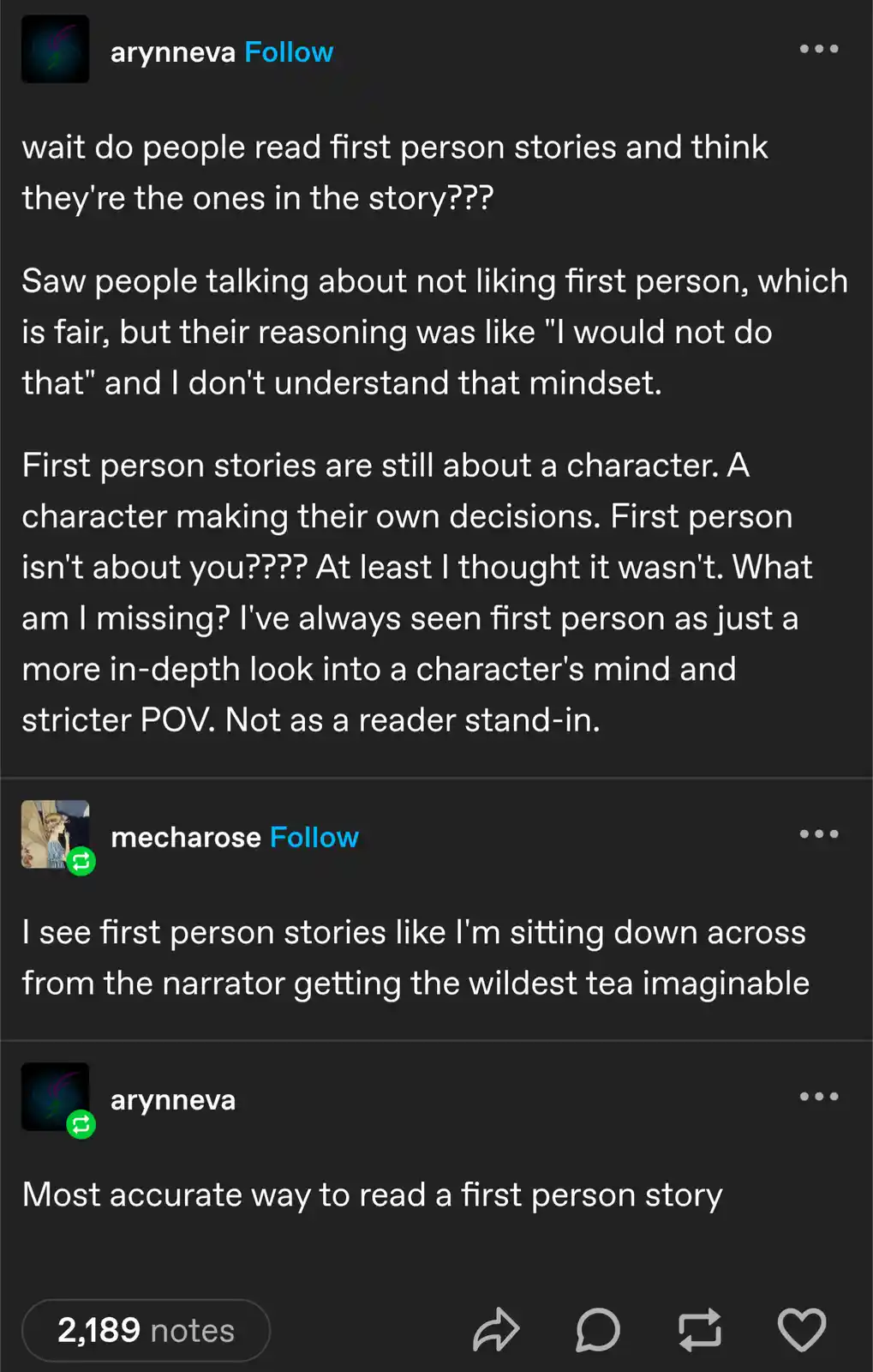 Sharing First-Person Stories: Real Experiences Matter