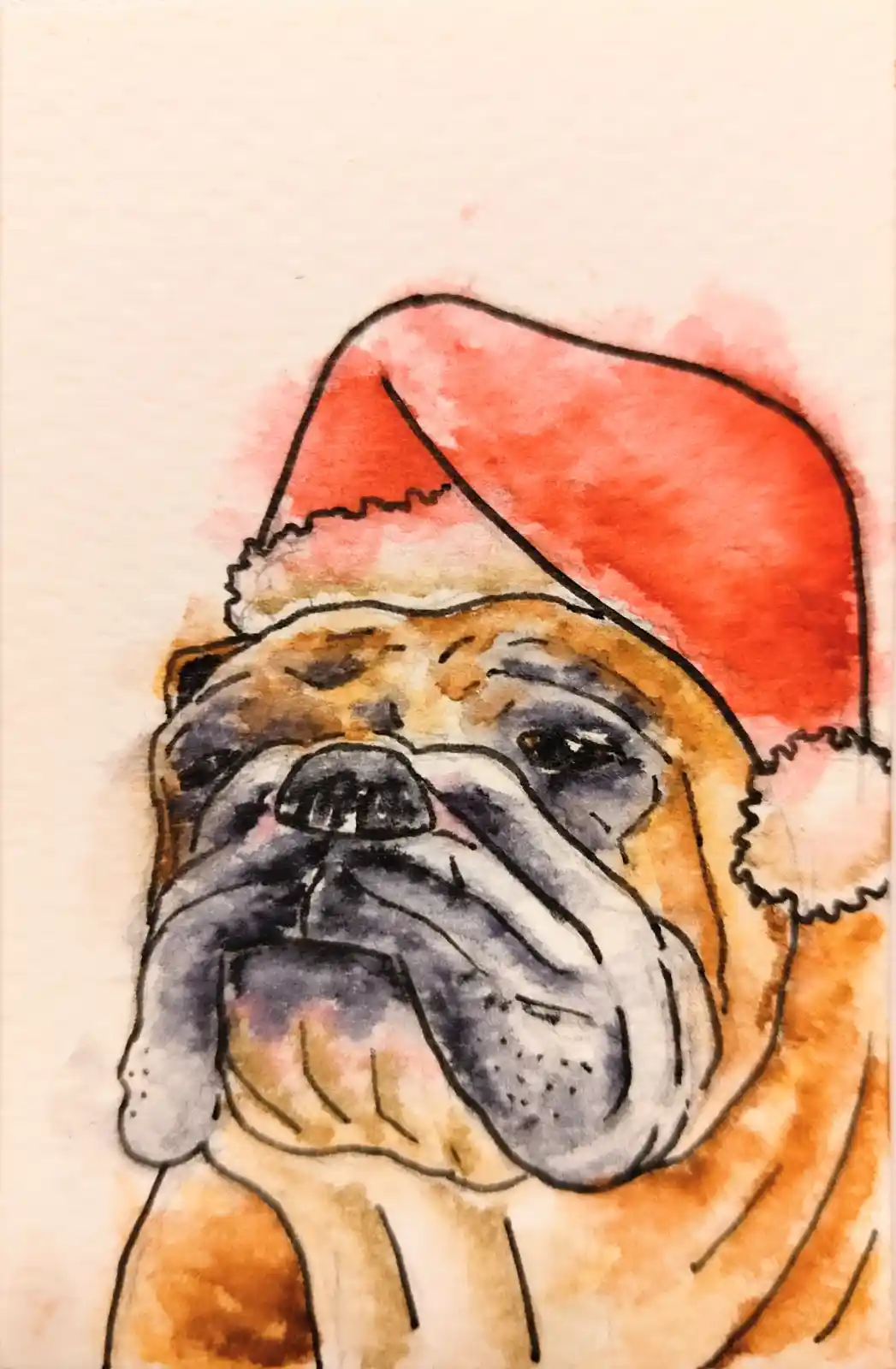 Adorable Christmas Doggos Mini Painting #3