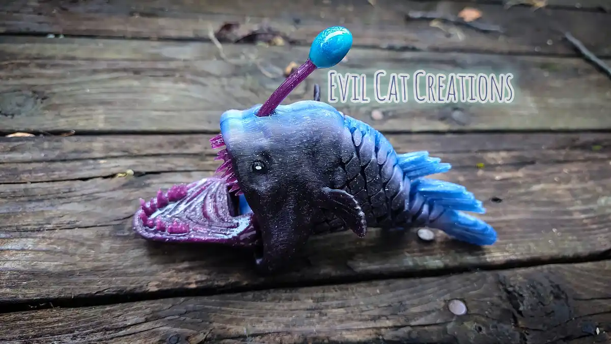 Check Out My Amazing Articulated Angler Fish Creation!