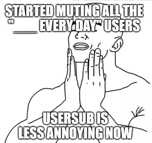 A black-and-white line drawing of a man with hands pressed to his cheeks, mouth open in shock or relief. The text overlaid…