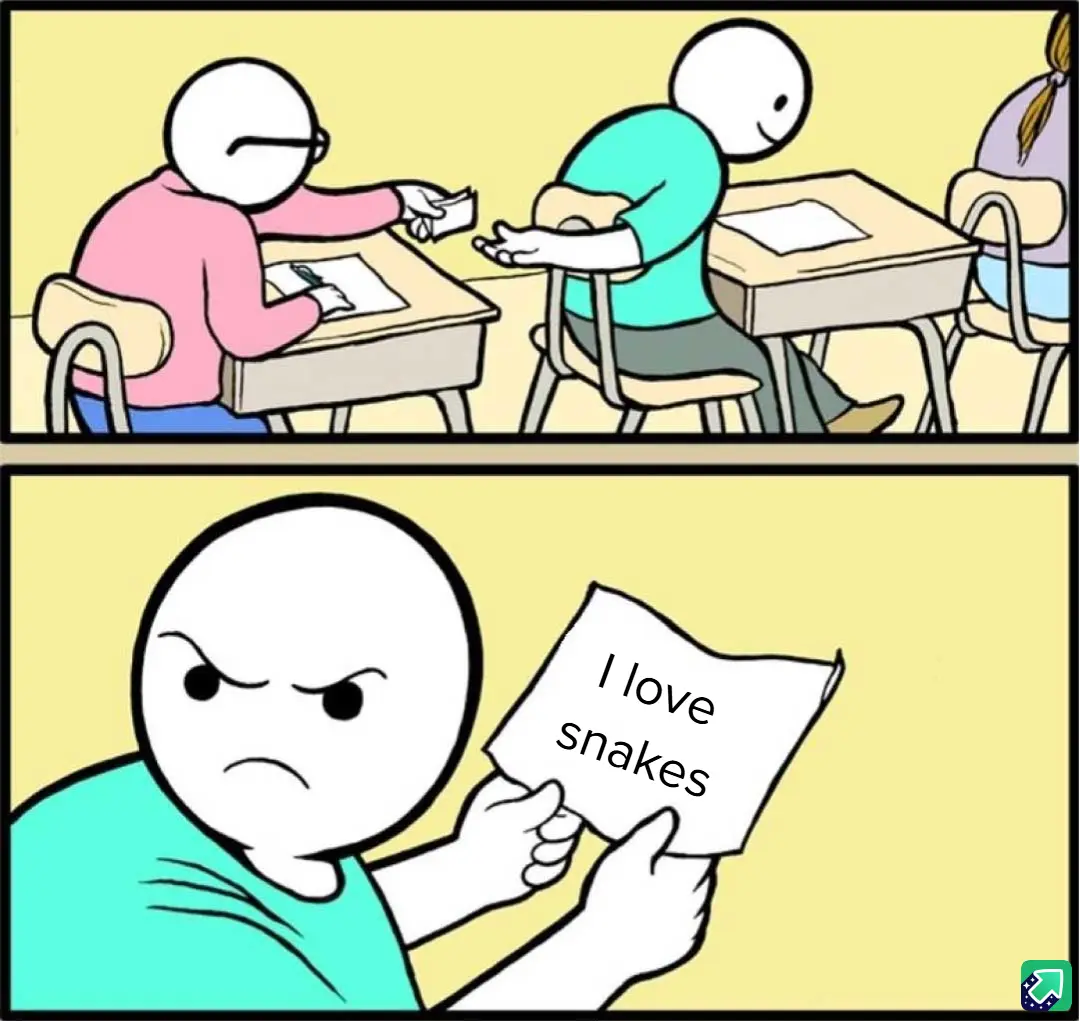 Top panel: A student in a pink shirt hands a folded paper to a student in a teal shirt at desks in a classroom. Bottom…