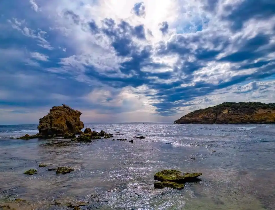 The vastness of the ocean awaits.