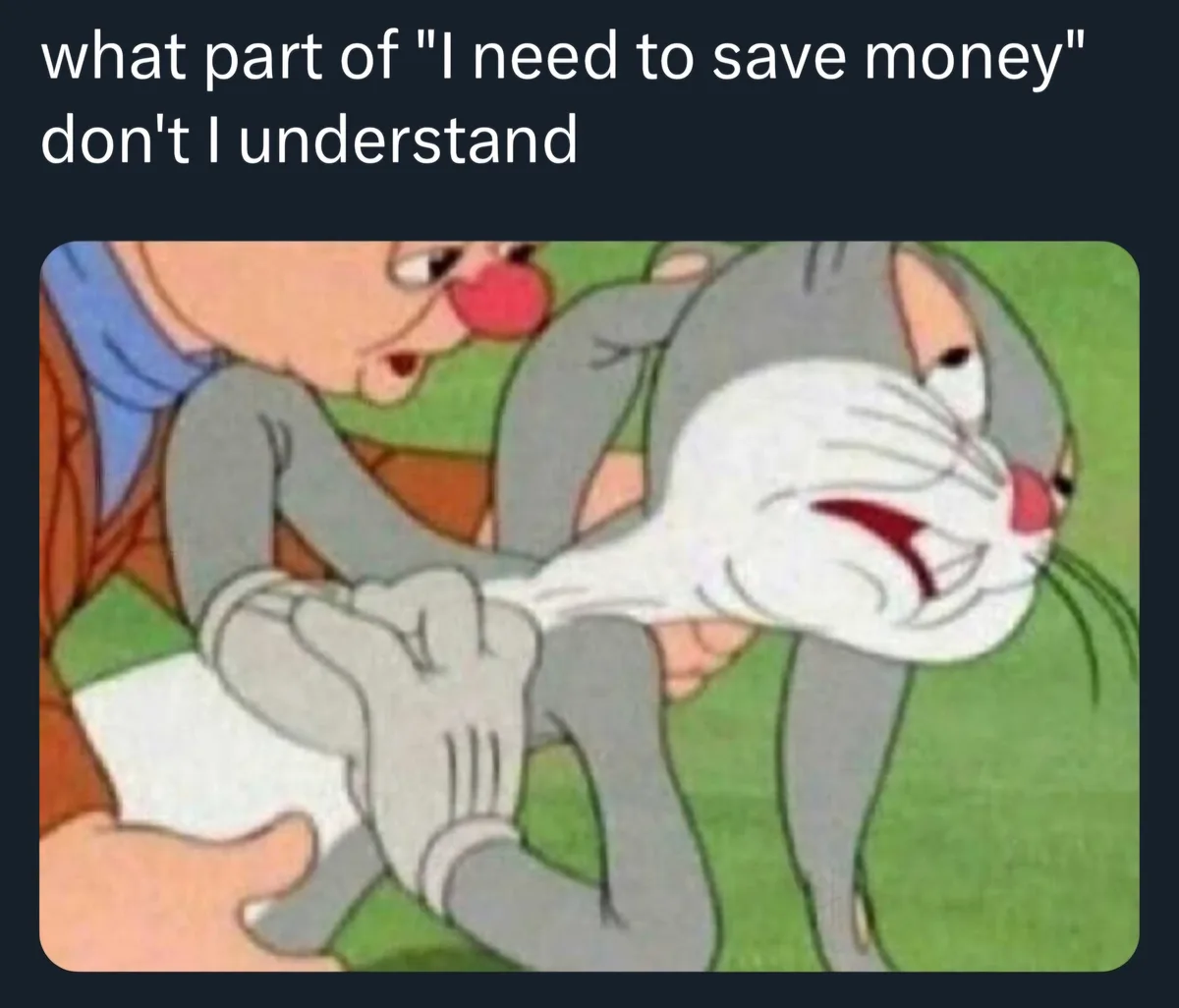 A cartoon image shows Tom from Tom and Jerry being held by a person with a red nose, looking frustrated and confused while…