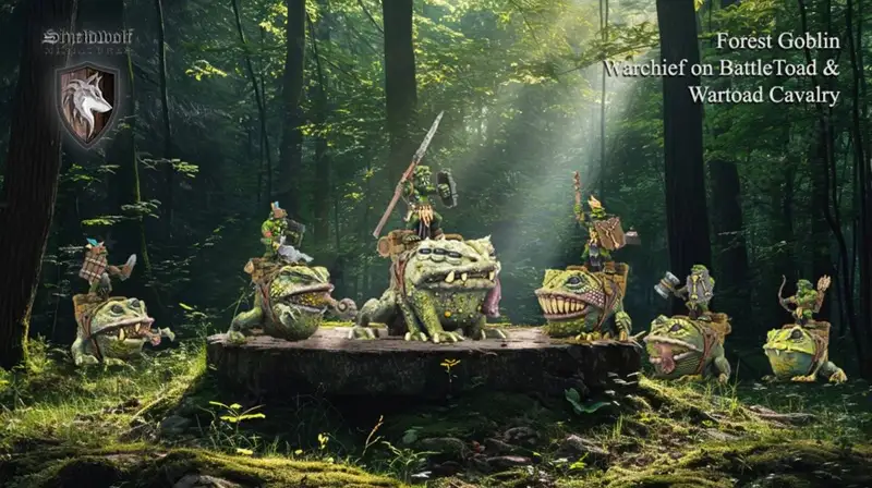 Introducing the Forest Goblin Wartoad Cavalry by Shieldwolf Miniatures