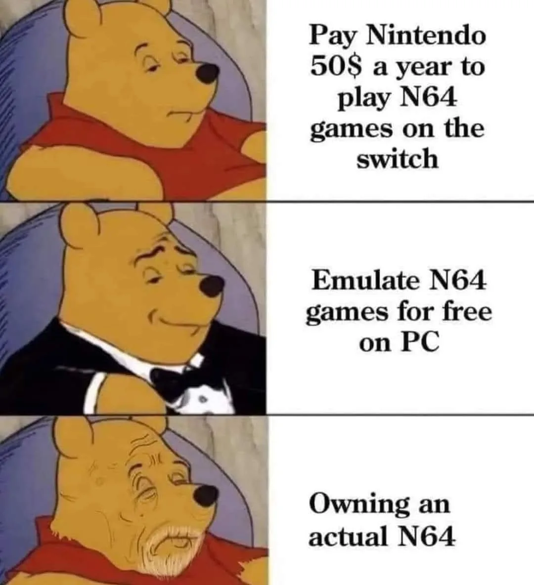 The image shows three panels of Winnie the Pooh. In the first, he looks unimpressed while wearing his red shirt. In the…