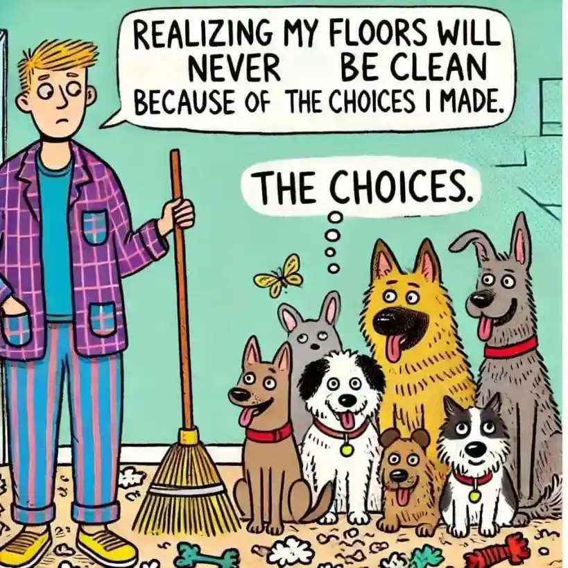 A dog's unexpected surprise!