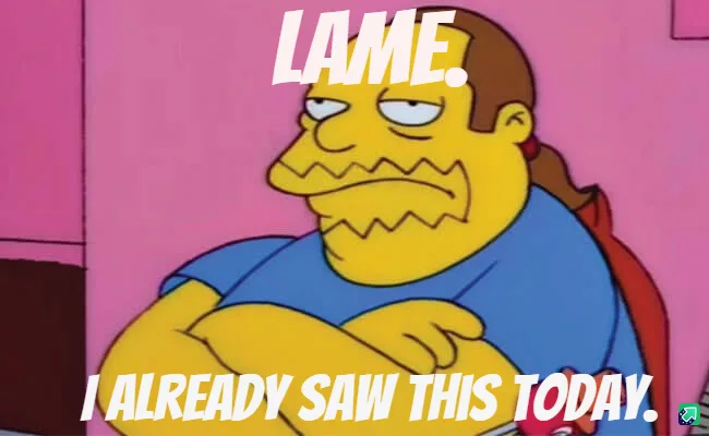 A still image of the animated character Ned Flanders from The Simpsons, shown with his arms crossed and a visibly annoyed or…
