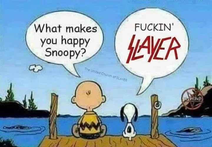 In a classic Peanuts cartoon scene, Charlie Brown and Snoopy sit on a dock by the water. Charlie Brown asks Snoopy, 'What…
