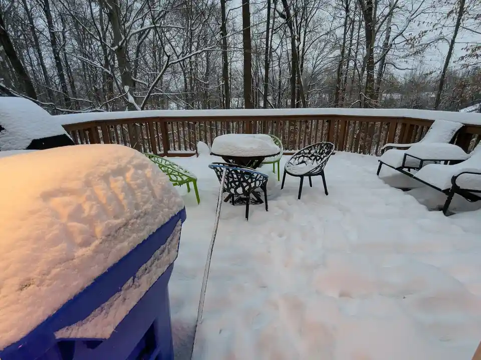 Can you believe how beautifully deep that snow is?!