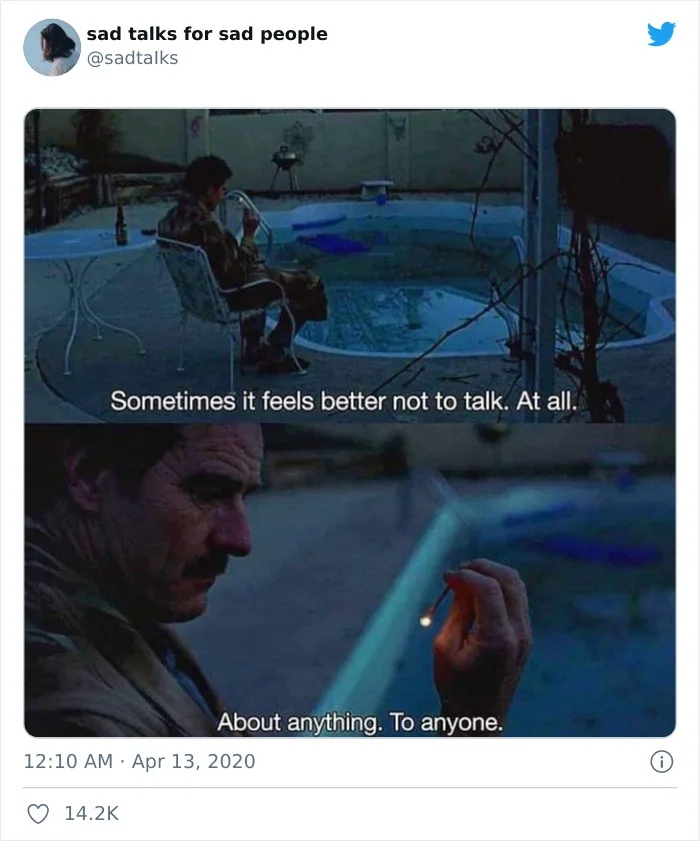 The image is a two-panel meme featuring actor Bryan Cranston. The top panel shows him sitting alone by an empty pool at…